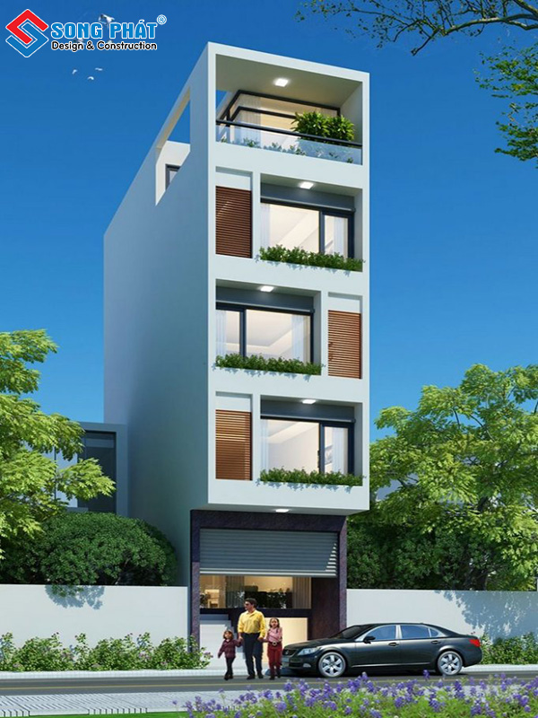 Mẫu nhà 5 tầng