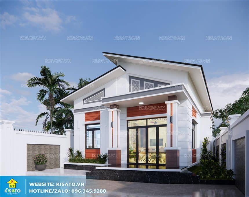 Mẫu nhà mái chéo